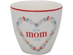 Mom white latte cup fra GreenGate - Tinashjem